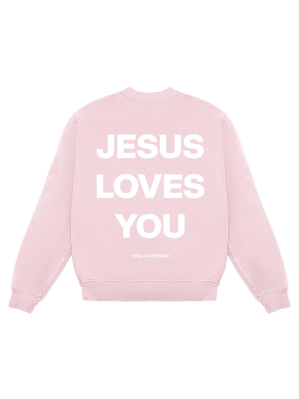 JESUS LOVES YOU ESSENTIAL SWEATSHIRT by TENA LoveOfGod NWT Unisex L - Picture 6 of 10